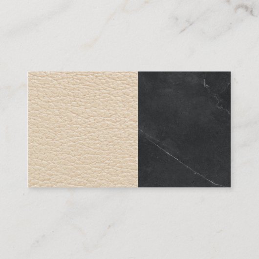Finance Bar Graph | Marmor | Leder Visitenkarte (Rückseite)