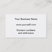 Finance Business Card Visitenkarte (Rückseite)