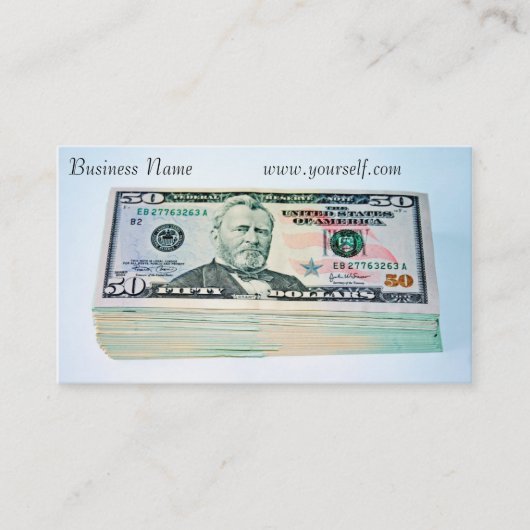 Finance Business Card Visitenkarte (Vorderseite)