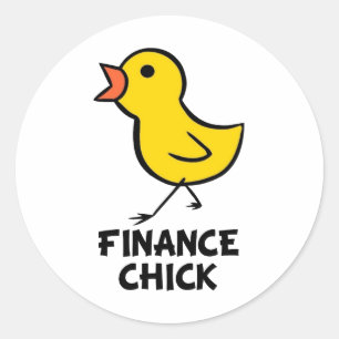 Finance Chick Sticker