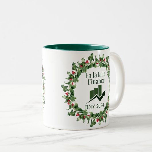 Finance Christmas Ornament Zweifarbige Tasse (VorderseiteRechts)