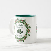 Finance Christmas Ornament Zweifarbige Tasse (Vorderseite Links)