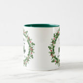 Finance Christmas Ornament Zweifarbige Tasse (Mittel)