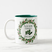 Finance Christmas Ornament Zweifarbige Tasse (Links)