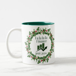 Finance Christmas Ornament Zweifarbige Tasse