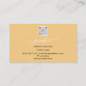 Finance Consulting Broker Accountant Bitcoins Rose Visitenkarte (Rückseite)