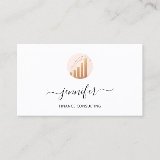 Finance Consulting Broker Accountant Bitcoins Visitenkarte (Vorderseite)