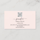 Finance Consulting Broker Accountant Coins Rose Visitenkarte (Rückseite)