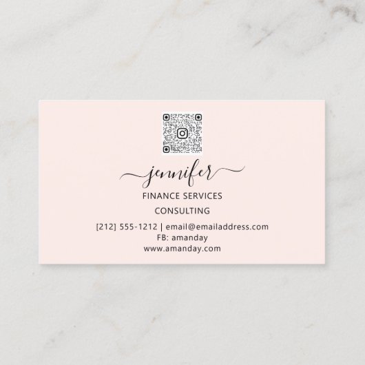 Finance Consulting Broker Accountant Coins Rose Visitenkarte (Rückseite)