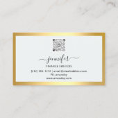 Finance Consulting Broker Buchhalter Bufalo Bear Visitenkarte (Rückseite)