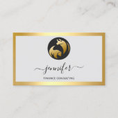 Finance Consulting Broker Buchhalter Bufalo Bear Visitenkarte (Vorderseite)