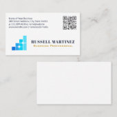 Finance Corporate Logo | QR Code Visitenkarte (Vorne/Hinten)