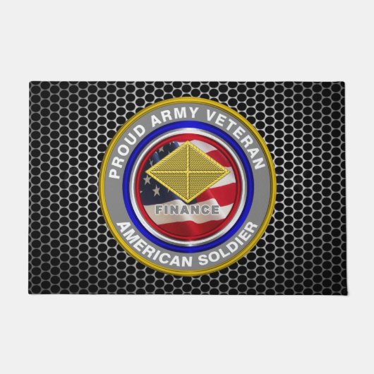 Finance Corps Veteran Fußmatte (Vorderseite)