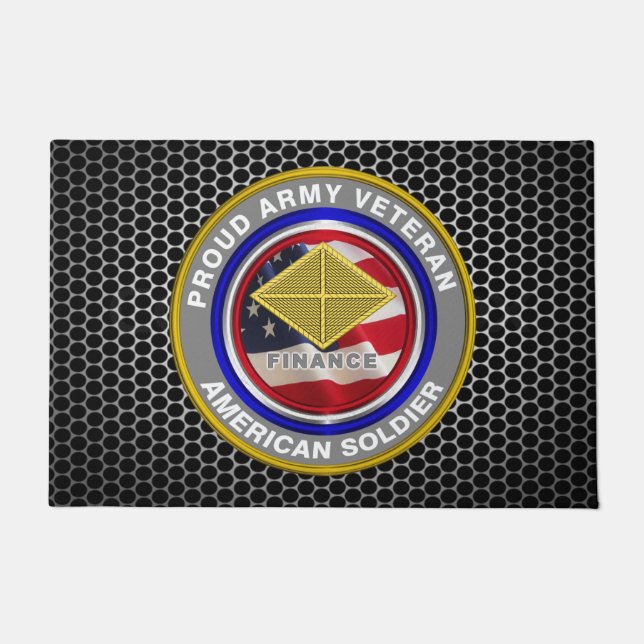 Finance Corps Veteran Fußmatte (Vorderseite)