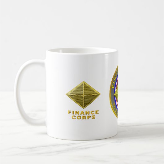 Finance Corps Veteran Kaffeetasse (Links)