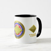 Finance Corps Veteran Tasse (VorderseiteRechts)