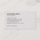 Finance Dealer Trading Sleek Modernes Beruflich Visitenkarte (Rückseite)