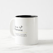 Finance Department Personalized Mug Zweifarbige Tasse (Vorderseite Links)