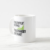 Finance Growth Chart Motivational Mug Kaffeetasse (Vorderseite Links)