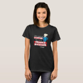 Finance Manager & Coffee Appreciation Sprichwort T-Shirt (Vorne ganz)