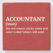 Finance Nerd Spaß Steinuntersetzer (Vorderseite)