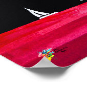 Finance Poster Art Accountant Office Black and Red (Ecke)