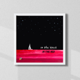 Finance Poster Art Accountant Office Black and Red