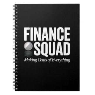 Finance Squad Funny Quote Office Humor Design Notizblock