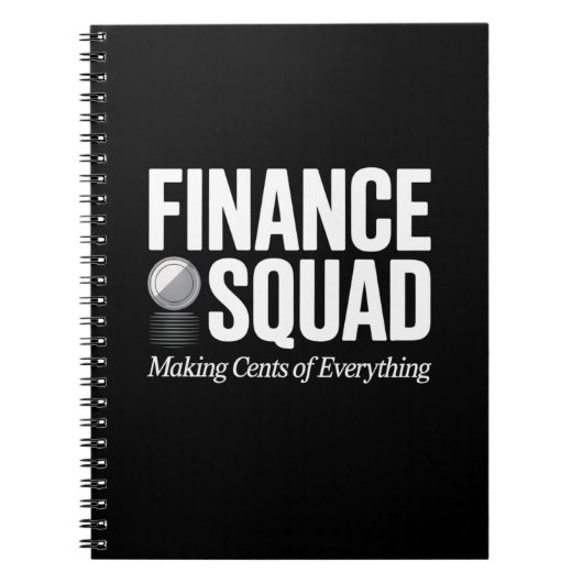 Finance Squad Funny Quote Office Humor Design Notizblock (Vorderseite)