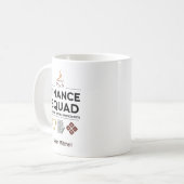 Finance-Squad Personalisierter Kaffee & Tabellen Kaffeetasse (Vorderseite Links)