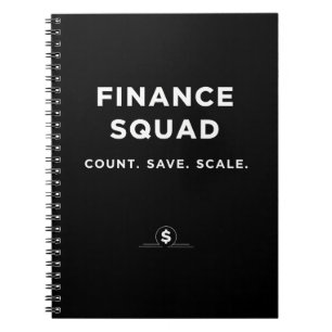 Finance Squad – Zählen. Sparen. Skalieren Notizblock