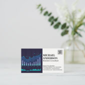 Financia| | Diagramm | QR-Code Visitenkarte (Stehend Vorderseite)