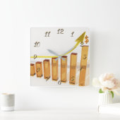 Financial adviser quadratische wanduhr (Zuhause)