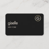 Financial Advisor Black Gold QR Code Visitenkarte (Vorderseite)