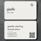 Financial Advisor Neutral QR Code Visitenkarte