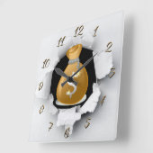 Financial advisor quadratische wanduhr (Winkel)