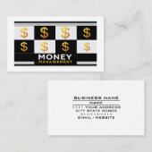 Financial Advisor Wealth Management Money Strategy Visitenkarte (Vorne/Hinten)