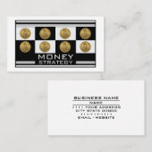 Financial Advisor Wealth Strategy Money Management Visitenkarte (Vorne/Hinten)