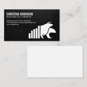 Financial Bull Bear Graph | Bestände Visitenkarte (Vorne/Hinten)