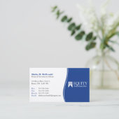 Financial Business Card Visitenkarte (Stehend Vorderseite)