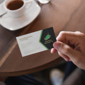 Financial Coach Beruflich Black | weiß Visitenkarte