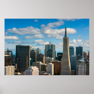 Financial District Skyline von San Francisco Poster