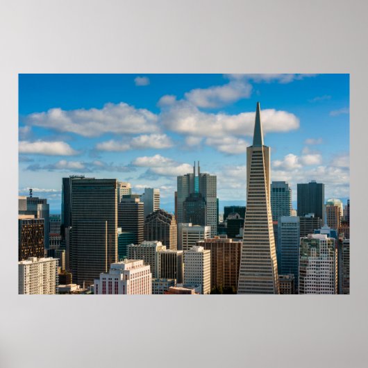 Financial District Skyline von San Francisco Poster (Vorne)