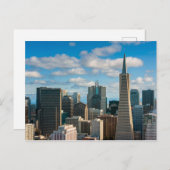 Financial District Skyline von San Francisco Postkarte (Vorne/Hinten)