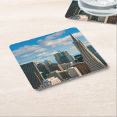 Financial District Skyline von San Francisco Rechteckiger Pappuntersetzer (angewinkelt)