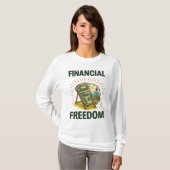 Financial Freedom Beach Chair for Wealth Builders T-Shirt (Vorne ganz)