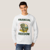 Financial Freedom Beach Chair for Wealth Builders T-Shirt (Vorne ganz)