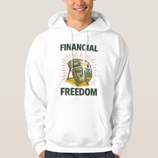 Financial Freedom Bold Beach Chair & Sunny Vibes Hoodie (Vorderseite)