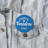 Financial Freedom Style Blue Button (Beispiel)