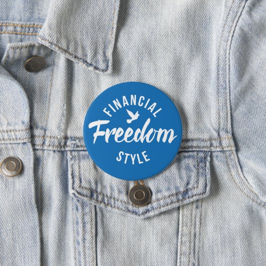 Financial Freedom Style Blue Button (Beispiel)
